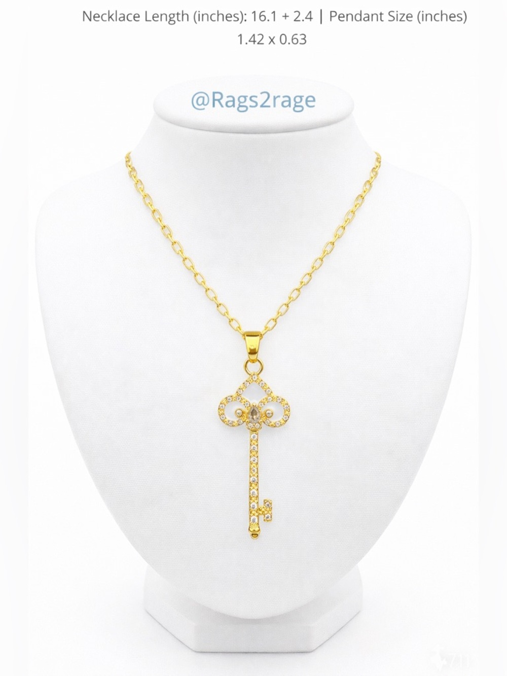 18K GOLD PLATED "KEY" NECKLACE